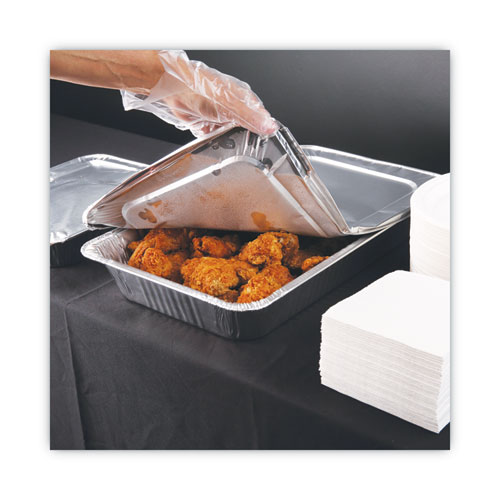 Picture of Aluminum Steam Table Pan Lids, Fits Full-Size Deep Pan, 380 Gauge, 0.63" Deep, 12.88 x 20.81, 50/Carton