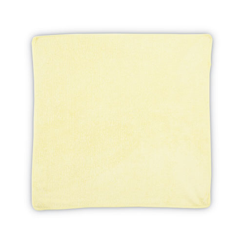 Picture of Microfiber Cleaning Cloths, 16 x 16, Yellow, 24/Pack