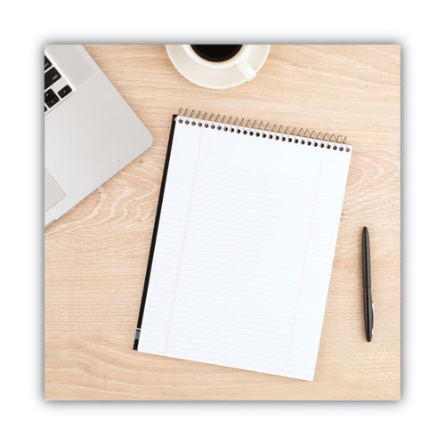 Picture of Stiff-Back Wire Bound Notepad, Medium/College Rule, Navy Cover, 70 White 8.5 x 11.5 Sheets