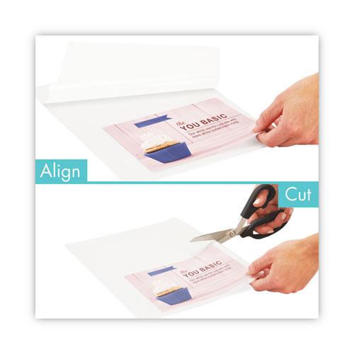 Picture of EZAlign Thermal Laminating Pouches, 3 mil, 9" x 11.5", Gloss Clear, 100/Pack