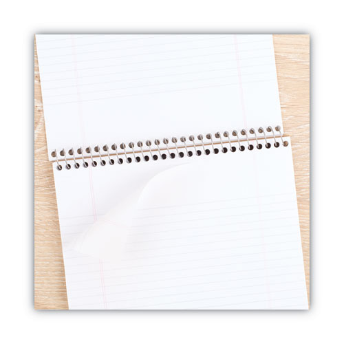 Picture of Stiff-Back Wire Bound Notepad, Medium/College Rule, Navy Cover, 70 White 8.5 x 11.5 Sheets