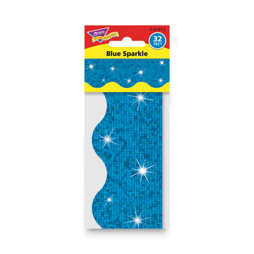 Picture of Terrific Trimmers Sparkle Border, 2.25" x 39", Blue, 10/Set