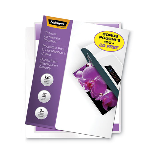 Picture of ImageLast Laminating Pouches with UV Protection, 3 mil, 9" x 11.5", Clear, 120/Pack