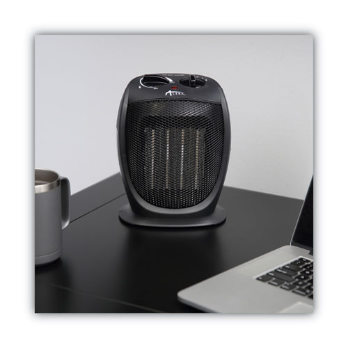 Picture of Ceramic Heater, 1,500 W, 7.12 x 5.87 x 8.75, Black