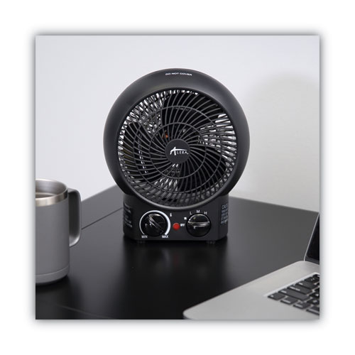 Picture of Heater Fan, 1,500 W, 8.25 x 4.37 x 9.5, Black