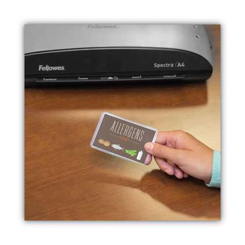 Picture of Premium Laminating Pouches, 5 mil, 3.75" x 2.25", Gloss Clear, 100/Box