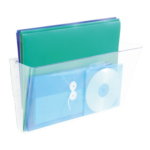 Picture of Stackable DocuPocket Wall File, Legal Size, 16.25" x 4" , Clear