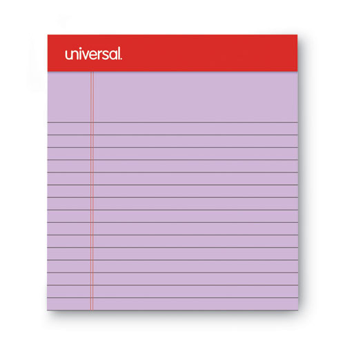 Picture of Colored Perforated Ruled Writing Pads, Narrow Rule, 50 Orchid 5 x 8 Sheets, Dozen