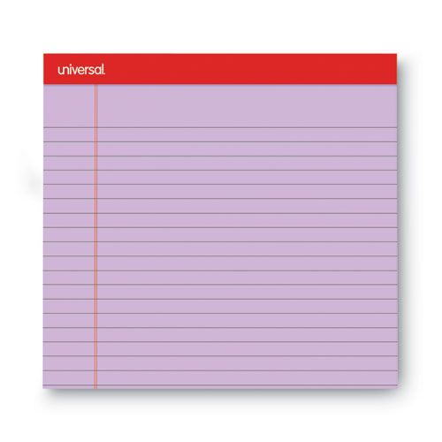 Picture of Colored Perforated Ruled Writing Pads, Wide/Legal Rule, 50 Assorted Color 8.5 x 11.75 Sheets, 6/Pack