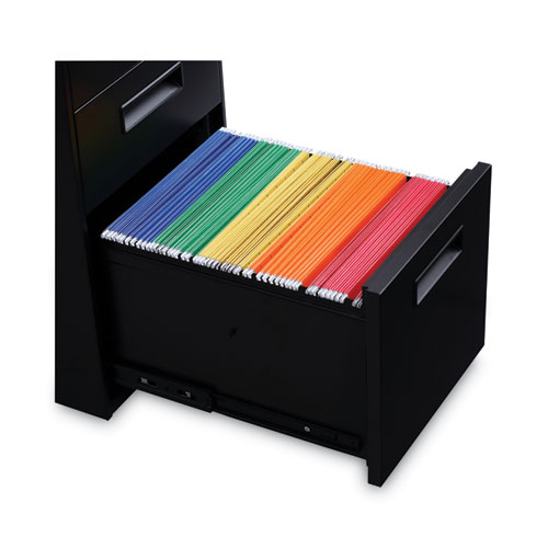 Picture of File Pedestal, Left or Right, 3-Drawers: Box/Box/File, Legal/Letter, Black, 14.96" x 19.29" x 27.75"