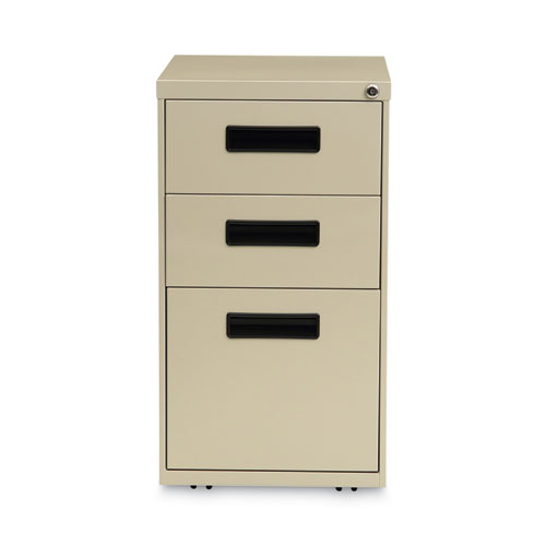 Picture of File Pedestal, Left or Right, 3-Drawers: Box/Box/File, Legal/Letter, Putty, 14.96" x 19.29" x 27.75"