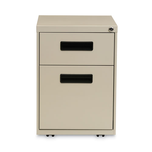 Picture of File Pedestal, Left or Right, 2-Drawers: Box/File, Legal/Letter, Putty, 14.96" x 19.29" x 21.65"