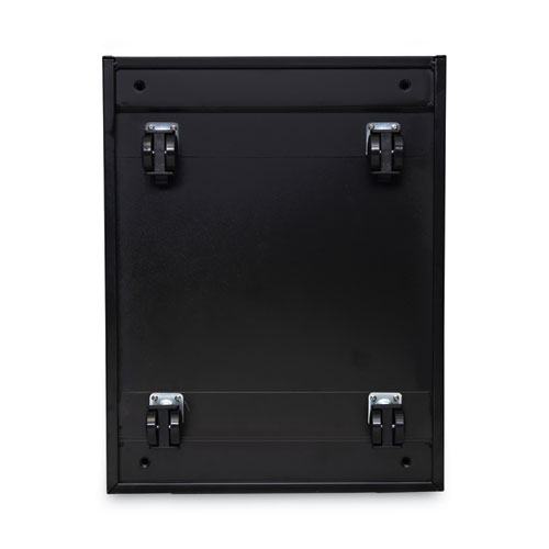 Picture of File Pedestal with Full-Length Pull, Left or Right, 3-Drawers: Box/Box/File, Legal/Letter, Black, 14.96" x 19.29" x 27.75"