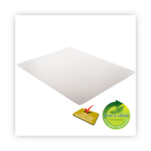 Picture of DuraMat Moderate Use Chair Mat, Low Pile Carpet, Roll, 46 x 60, Rectangle, Clear