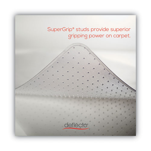 Picture of SuperMat Frequent Use Chair Mat, Med Pile Carpet, Roll, 36 x 48, Lipped, Clear