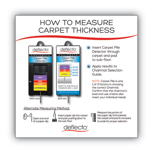 Picture of SuperMat Frequent Use Chair Mat, Med Pile Carpet, Roll, 36 x 48, Lipped, Clear