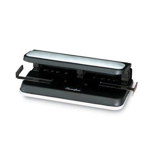 Picture of 32-Sheet Lever Handle Heavy-Duty Two- to Seven-Hole Punch, 9/32" Holes, Black