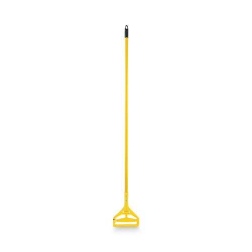 Picture of Quick Change Side-Latch Plastic Mop Head Handle, 60" Aluminum Handle, Yellow