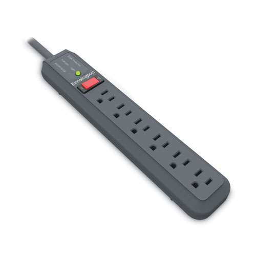 Picture of Guardian Surge Protector, 6 AC Outlets, 15 ft Cord, 540 J, Gray