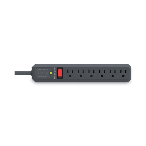 Picture of Guardian Surge Protector, 6 AC Outlets, 15 ft Cord, 540 J, Gray