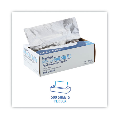 Picture of Standard Aluminum Foil Pop-Up Sheets, 63 Gauge, 9 x 10.75, 500 Sheets/Box