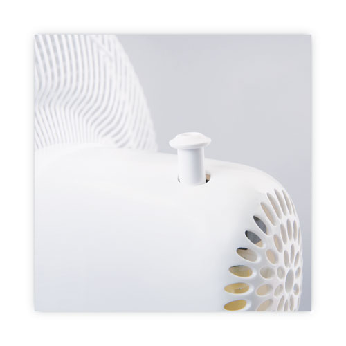 Picture of 12" 3-Speed Oscillating Desk Fan, Plastic, White