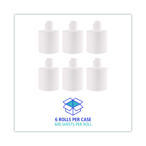 Picture of Center-Pull Roll Towels, 2-Ply, 7.6 x 8.9, White, 600/Roll, 6/Carton