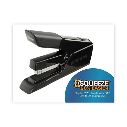 Picture of EZ Squeeze 75 Stapler, 75-Sheet Capacity, Black