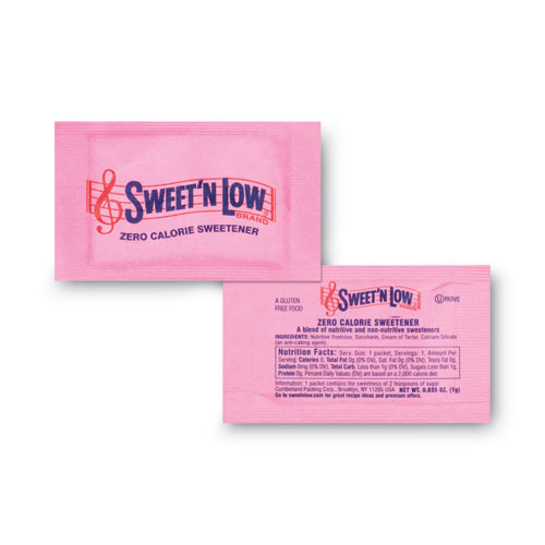 Picture of Zero Calorie Sweetener, 1 g Packet, 400 Packet/Box, 4 Box/Carton