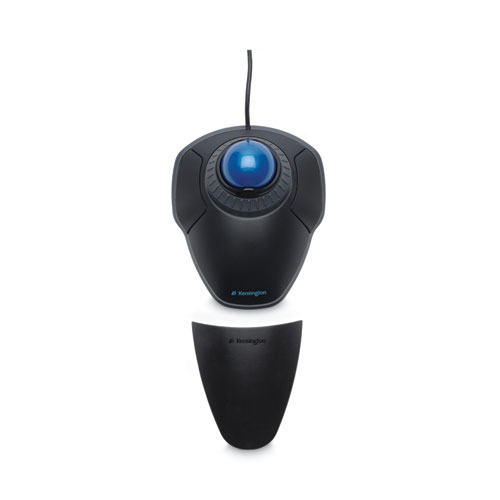 Picture of Orbit Trackball with Scroll Ring, USB 2.0, Left/Right Hand Use, Black/Blue