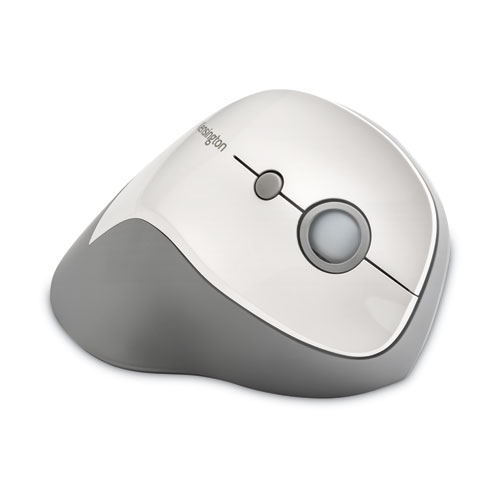 Picture of Pro Fit Ergo Vertical Wireless Mouse, 2.4 GHz Frequency/65.62 ft Wireless Range, Right Hand Use, Gray