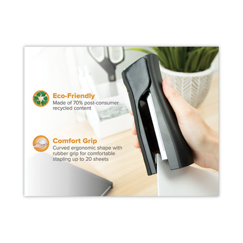 Picture of Dynamo Stapler, 20-Sheet Capacity, Black