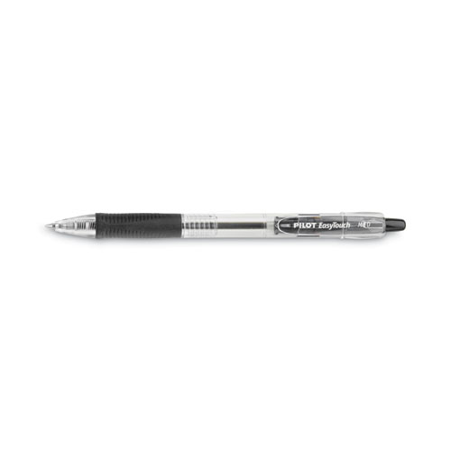 Picture of EasyTouch Ballpoint Pen, Retractable, Medium 1 mm, Black Ink, Clear Barrel, Dozen