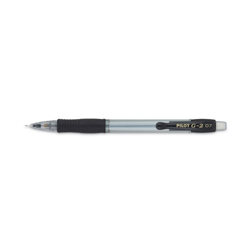 Picture of G2 Mechanical Pencil, 0.7 mm, HB (#2), Black Lead, Clear/Black Barrel, Dozen