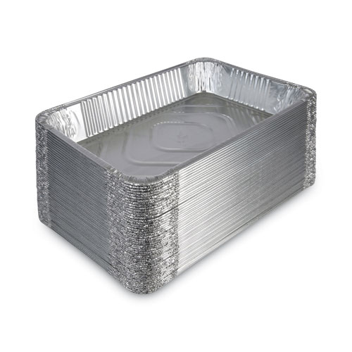 Picture of Aluminum Steam Table Pans, Full-Size Deep, 620 Gauge, 3.19" Deep, 12.81 x 20.75, 50/Carton