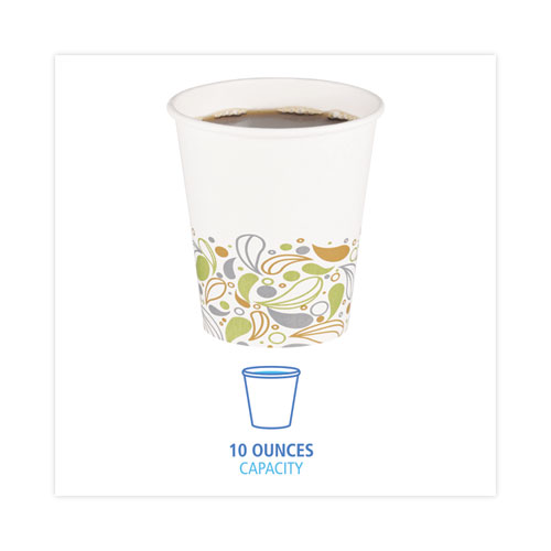 Picture of Deerfield Printed Paper Hot Cups, 10 oz, 50/Sleeve, 20 Sleeves/Carton