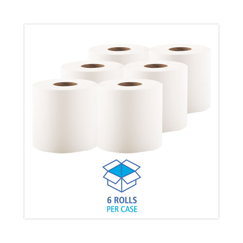Picture of Center-Pull Hand Towels, 2-Ply, Perforated, 7.87 x 10, White, 600/Roll, 6 Rolls/Carton
