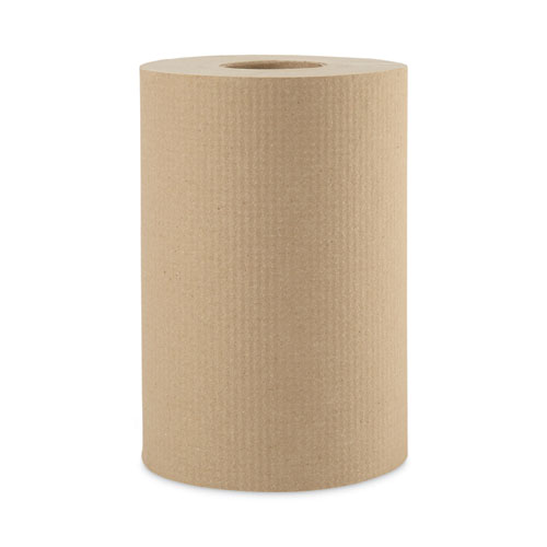 Picture of Hardwound Paper Towels, 1-Ply, 8" x 350 ft, Natural, 12 Rolls/Carton