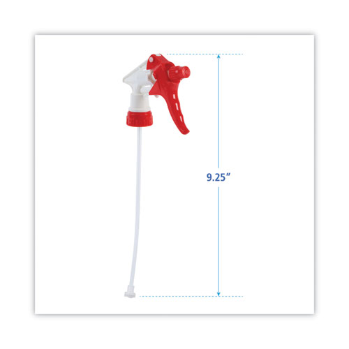 Picture of Trigger Sprayer 250, 9.25" Tube Fits 32 oz Bottles, Red/White, 24/Carton