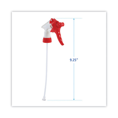 Picture of General Purpose Trigger Sprayer, 9.25" Tube, Fits 32 oz Bottles, Red/White, 24/Carton