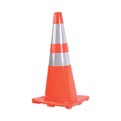 Picture of Traffic Cone, 14 x 14 x 28, Orange/Silver