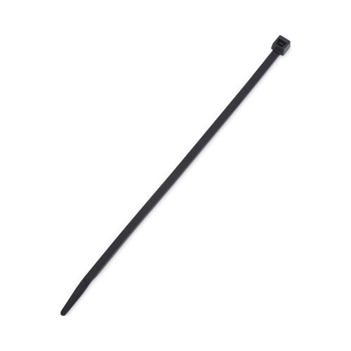 Picture of Nylon Cable Ties, 8 x 0.19, 50 lb, Black, 1,000/Pack