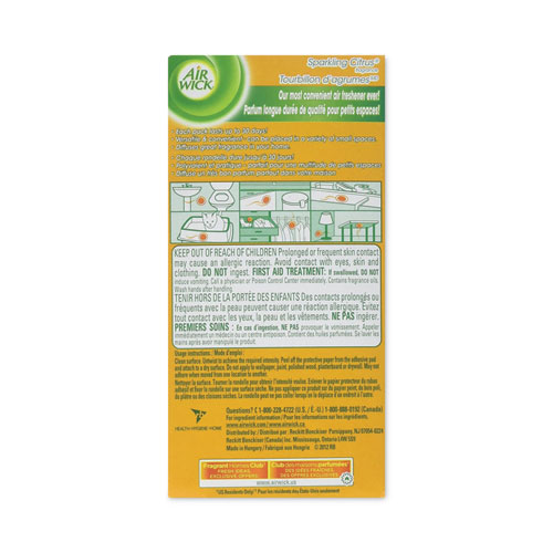 Picture of Stick Ups Air Freshener, 2.1 oz, Sparkling Citrus, 12/Carton