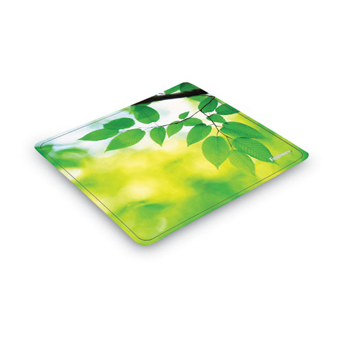 Picture of Recycled Mouse Pad, 9 x 8, Leaves Design