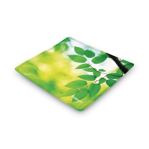 Picture of Recycled Mouse Pad, 9 x 8, Leaves Design