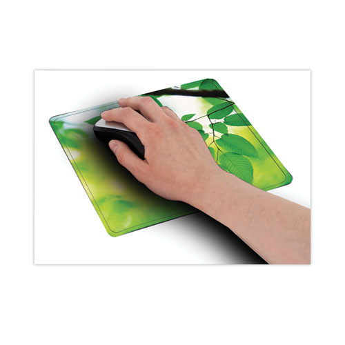 Picture of Recycled Mouse Pad, 9 x 8, Leaves Design
