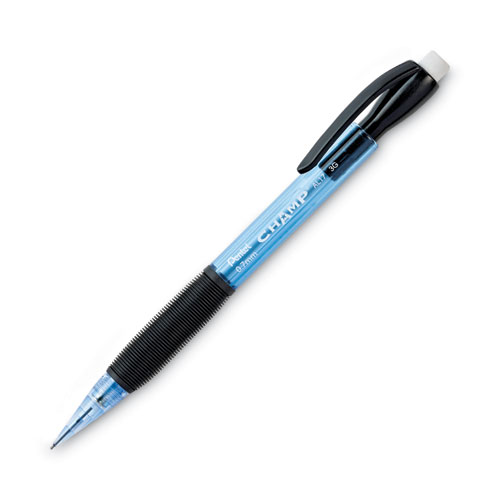 Picture of Champ Mechanical Pencil, 0.7 mm, HB (#2), Black Lead, Blue Barrel, Dozen