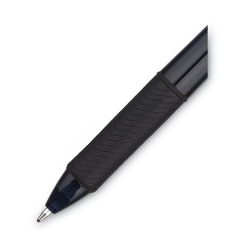 Picture of EnerGel-X Gel Pen, Retractable, Bold 1 mm, Black Ink, Smoke/Black Barrel, Dozen