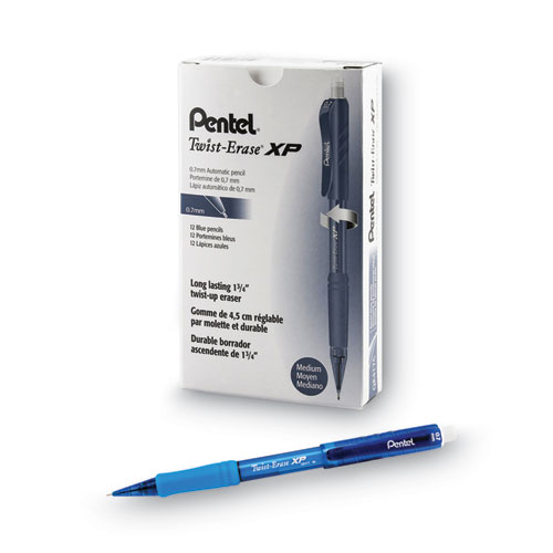 Picture of Twist-Erase EXPRESS Mechanical Pencil, 0.7 mm, HB (#2), Black Lead, Blue Barrel, Dozen