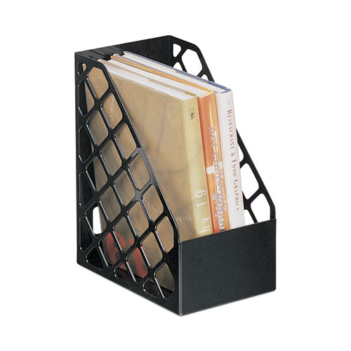 Picture of Recycled Plastic Large Magazine File, 6.25 x 9.5 x 11.88, Black